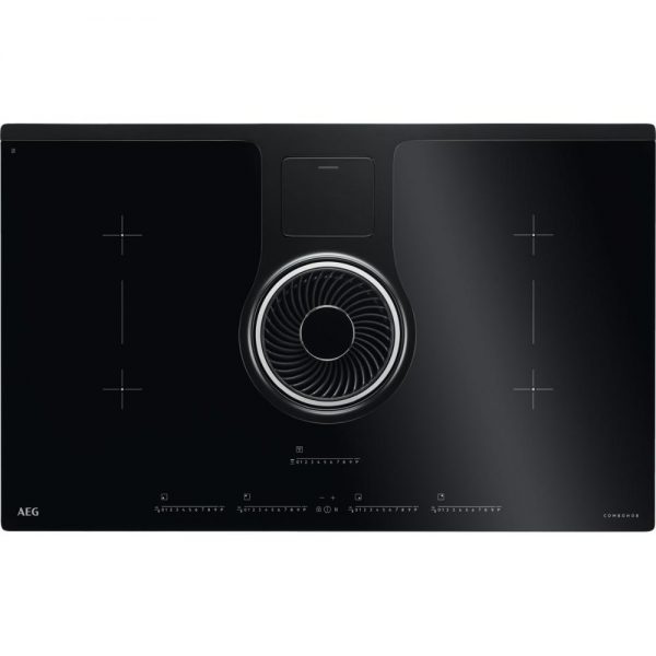 AEG 83cm Build In Induction Hob with Integrated Hood - IDK84451IB The Appliance Centre NI