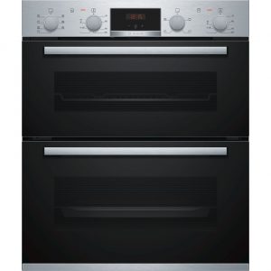 BOSCH Built-under Double Oven Steel - NBS533BS0B The Appliance Centre NI